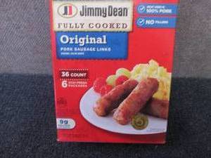 lot 398 image: 28 oz 36 ct FROZEN Jimmy Dean  Orig...