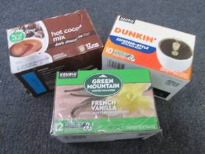 lot 442 image: 3- 10-12 ct Boxes Assorted KCups...