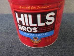 lot 496 image: 23 oz Can Hills Bros. Medium Roast ...