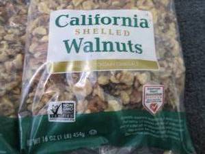 lot 513 image: 2- 16 oz Bags California Shelled Wa...