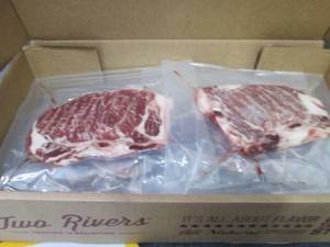 lot 408 image: 8.2 oz Case Frozen Two Rivers Beef ...
