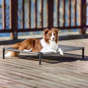 Mora Pets -  Elevated Dog Bed Raised Dog Cot for Large Dogs Portable Pet Cot with Washable Breathable Mesh Metal Frame