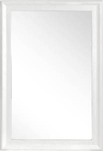 Tanmicoshomy - 24x36 Inch Rectangle Mirror for Wall , White Wood Framed Wall Mirror with Tempered Glass