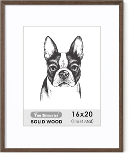 Fun Memories- 16x20 Picture Frame for Wall in Walnut
