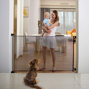 Retractable Child Safety Gate for Doorways, Stairs, Hallways, IndoorOutdoor