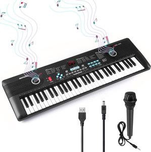Electronic Digital Piano with Built-In Speaker Microphone