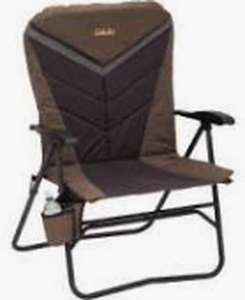 lot 10 image: Cabelas Big Outdoorsman Hard-Arm Recliner Fold-Up Chair