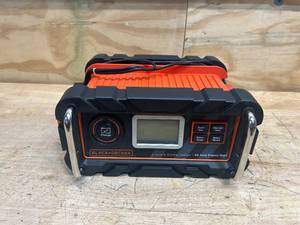 lot 59 image: BLACKDECKER 15 Amp Portable Car Battery Charger with 40 Amp Engine Start and Alternator Check