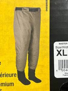 lot 79 image: CABELAS Premium Breathable Waist-High Stockingfoot Wader- Size XL