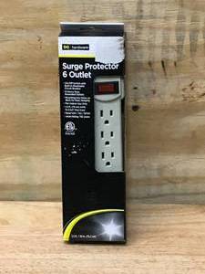 lot 66 image: 6-Outlet Surge Protected Power Strip - 6ft Cord