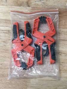 lot 69 image: Neocraft 2pc 5 Ratcheting Heavy Duty Spring Clamps with Grips