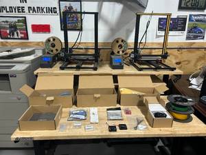 lot 20A image: CREALITY Lot of 2- CR-10 Series 3D Printers with Extras