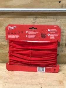 lot 113 image: Lot of 10 - Milwaukee Red PolyesterSpandex Neck Gaiter