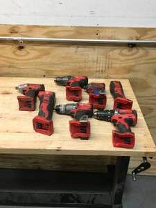 lot 191 image: Lot of 7 - Non Working Milwaukee Power Tools