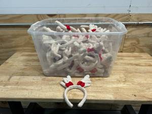 lot 48 image: Bin Full of Reindeer Antler Headbands