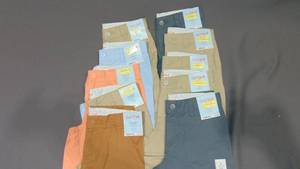 10 Pack S Boys Flat Front At the Knee Woven Shorts - Cat & Jack
