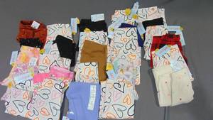 27 Pair Mixed Sizes And Brands Girls Leggings
