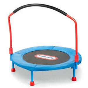 lot 5 image: Little Tikes Easy Store 3 Trampoline - BlueBlackRed