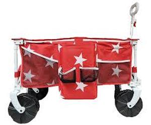 lot 32 image: Old Bahama Bay Quad Folding Wagon Red with White Star