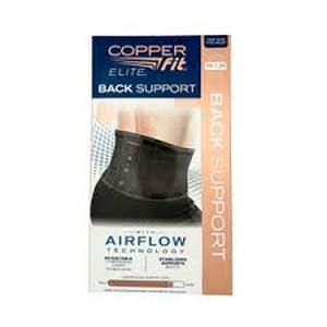 lot 72 image: Copper Fit Elite Back Support With Air Flow Back Brace- 30-50 Waist
