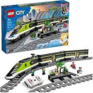 lot 83 image: LEGO City Express Passenger Train Toy RC Lights Set 60337