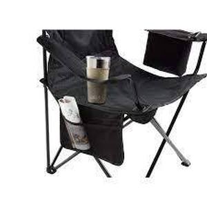 lot 38 image: Coleman Quad Portable Camping Chair with Built-In Cooler - Black