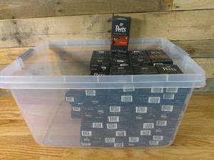 lot 10 image: Lot of 68 Peets Espresso Ristretto Dark Roast Aluminum Capsules - 10ct1.87oz-BB 32824