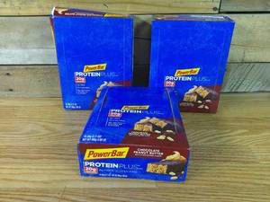 lot 16 image: 3 Boxes of PowerBar Protein Plus Bar, Chocolate Peanut Butter, 2.12 oz Pack of 15-BB Nov 14 23