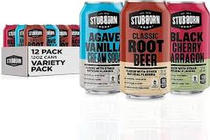 lot 27 image: 3 Cases of STUBBORN SODA, 3 Flavor Variety Pack, 12oz Cans-BB 02-12-24