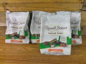 lot 47 image: 4 Bags of Russell Stover Candy Sugar Free Gusset Bag - Assorted - 17.75oz-BB Oct 10 24
