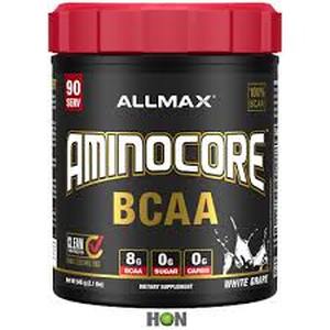 lot 53 image: ALLMAX Nutrition Aminocore BCAA Amino Acid 945g - 90 Servings WHITE GRAPE-BB 1125