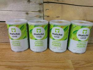 lot 62 image: Set of 4 Matcha Love Culinary Matcha 3.5 Ounce Finely Milled Green Tea Leaves, Japanese Style Matcha Powder-BB 122524