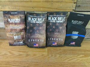 lot 86 image: Set of 4 Black Rifle Coffee Company Liberty Roast, Medium Roast Ground Coffee, 12 OZ Bags-BB 0124 0424