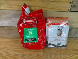 lot 91 image: Lot of 3 Pre-Ground Decaffeinated Coffee Bags-212 oz 1 32 oz -BB 1223