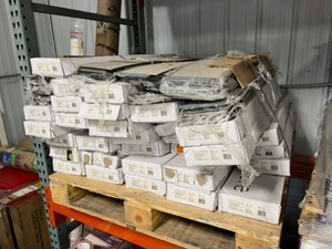 Pallet Sale - TrafficMaster Sandpiper Oak 4 MIL x 6 in. W x 36 in. L Grip Strip Water Resistant Luxury Vinyl Plank Flooring (24 sqftcase) approx 900 sq ft