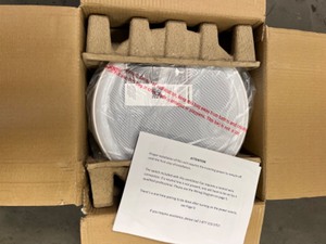 New - In Box - Homewerks Worldwide Decorative White 110 CFM Ceiling Mount Bathroom Exhaust Fan with Bluetooth, Humidity Sensor, and LED Light