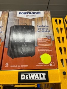 New - In Box - Comfort Zone - Electric Portable Milkhouse Style Utility Space Heater with Adjustable Thermostat, Overheat Protection.