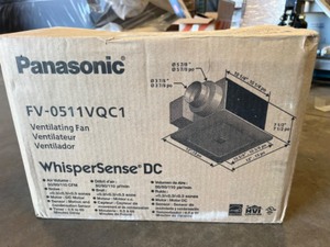 New in Box - Panasonic WhisperSense 0.3-Sone 110-CFM White Bathroom Fan ENERGY STAR