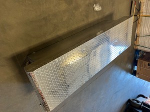 New - Minor Dents - Husky 71.36 in. Diamond Plate Aluminum Full Size Crossbed Truck Tool Box