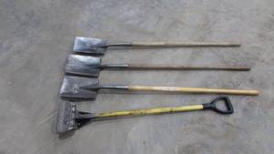 lot 59 image: (4) Shingle Shovels