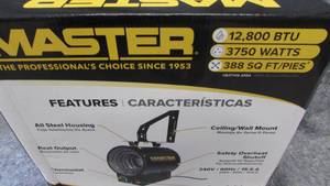 lot 81 image: Master Wall Mount 240 V Electric Heater