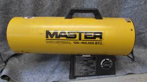 lot 84 image: Master Industrial 150,000 BTU LP Forced Air Heater - Variable Output