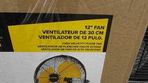 lot 106 image: Master 12 High Velocity Direct Drive Floor Fan