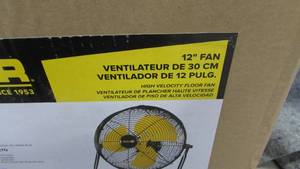lot 110 image: Master 12 High Velocity Direct Drive Floor Fan
