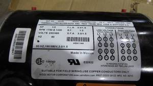 lot 139 image: Electric Fan Motor 12 HP