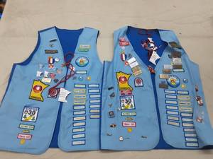 lot 30 image: 2 Goodsam Vests with Collection of Pins and Patches