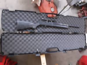 lot 53 image: Crossman Recruit Model 525 .177 CAL Air Rifle with 4x15 Scope and Hard Case