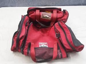 lot 69 image: marlboro duffle bag and cooler
