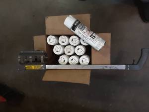 lot 81 image: 11 cans inverted white marking paint and marking wand