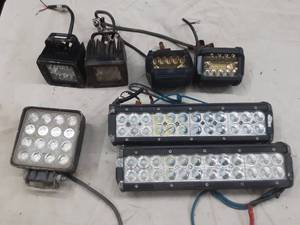 lot 100 image: LED light bars and pods.